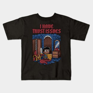 RPG Mimic Trust Issues - Cute Funny Adventure Kids T-Shirt